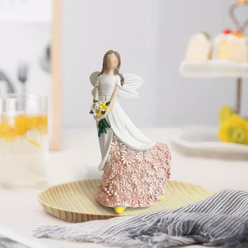 LIFFY Angel Statue Mom Gifts - Gifts for Flower Lovers-Daughter Figurine Hear... - Picture 6 of 9