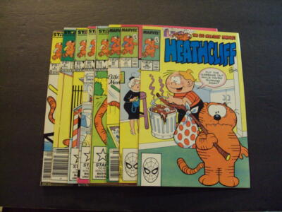 8 Iss Heathcliff #1-3,5,7,35,37,42 Copper Age Marvel Comics ID:71579