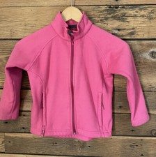 Pink Fleece Jacket Toddler Girls Zip Up Cozy Kidcore Soft Plush Everyday Sz XL