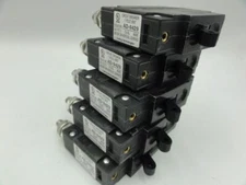 (5) Carling Technologies AD-9429 CA1-XO-13-558-321-BG 1 Pole Circuit Breakers