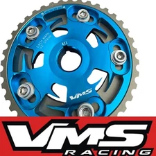 VMS Adjustable Cam Gear in Blue For 1988 to 2000 Honda Civic CRX D15 D16 SOHC