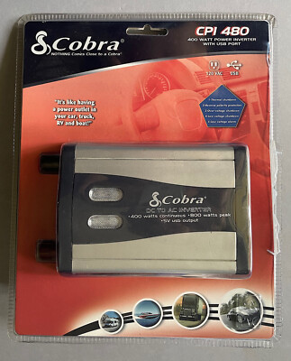 400 watt inverter cigarette lighter NEW Cobra CPI 480 400-Watt Power Inverter w/ USB Port 12V Dual AC Outlet  Lighter
