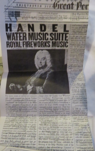 Water Music Suite-Royal Fireworks Music-Handel Great Performances Cassette-1980 - Picture 6 of 6