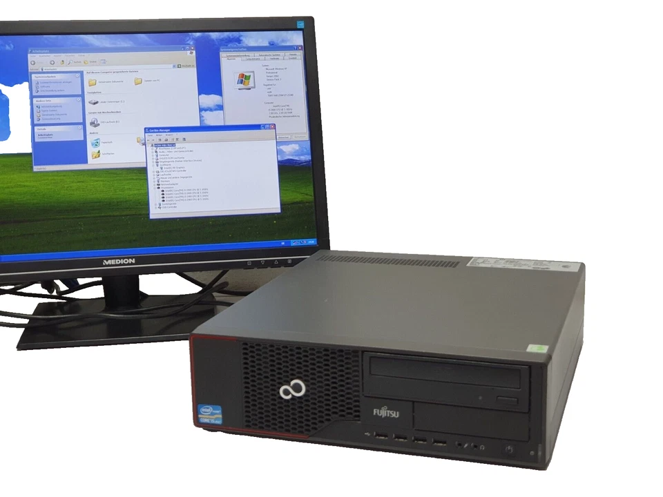 🎯 Fujitsu Windows XP Gamer PC i5 HD Quad 500GB 4GB LPT COM DVD Spiel Computer - Bild 3 von 4