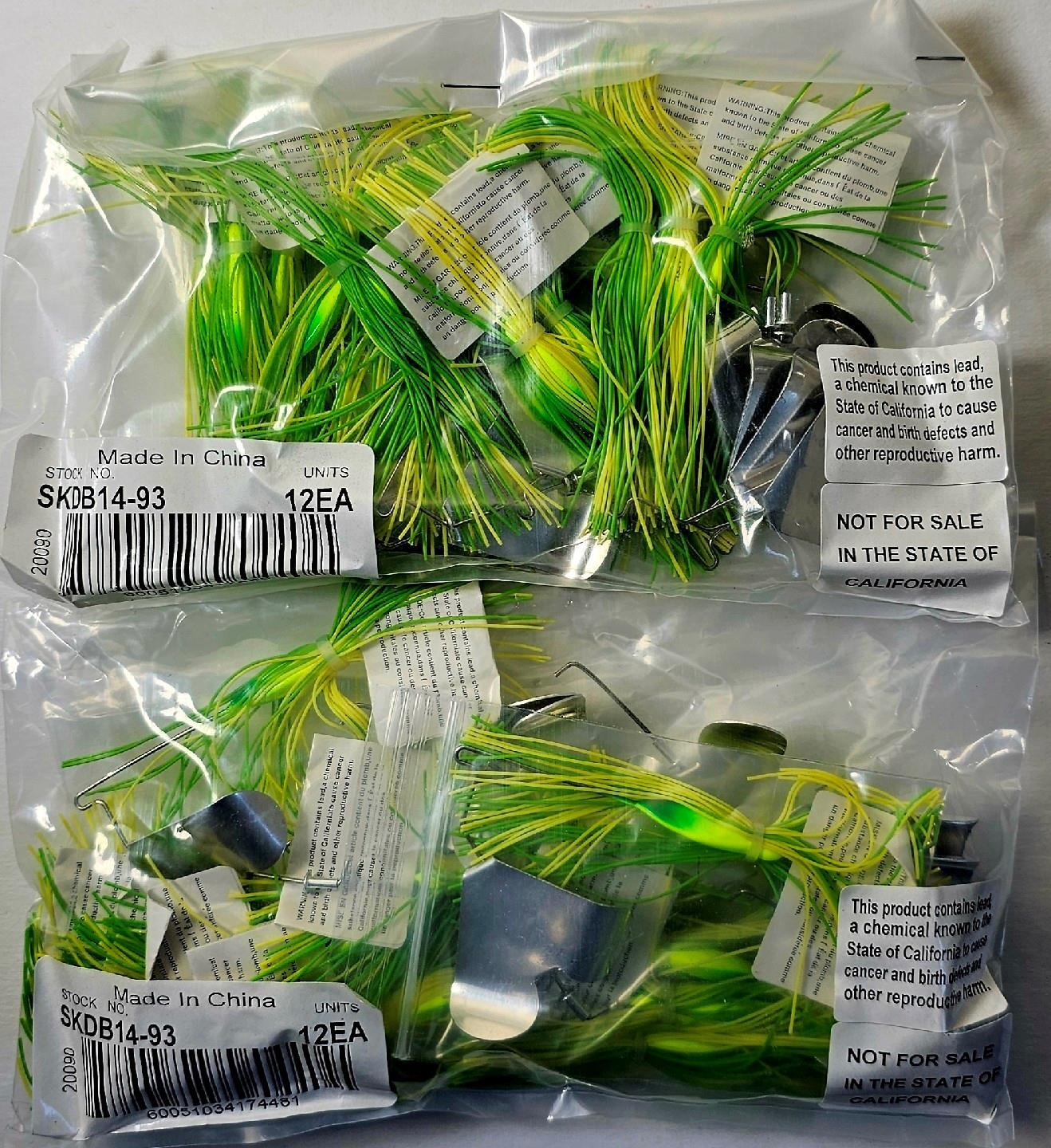 (Lot of 24) Strike King Promo Buzz Bait 1/4 oz Chart/Lime Draws Fish to Surface! - Image 2