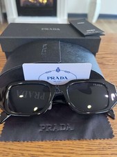 Prada PR17WS 1AB5S049 Women's Sunglasses 49 mm Black / Dark Grey Lens