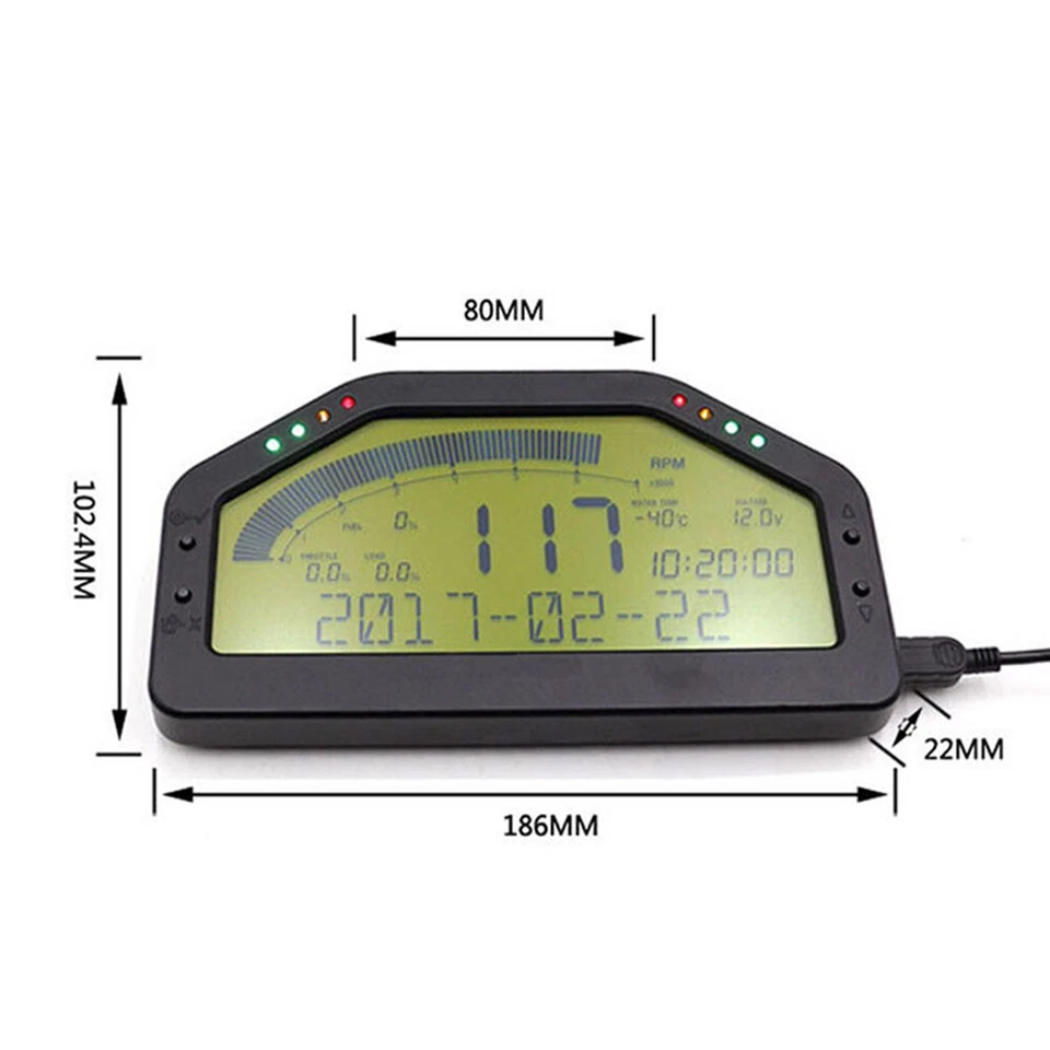 Kit de medidor digital de pantalla LCD para tablero de instrumentos de coche pantalla de carrera OBD2 Bluetooth nuevo Foto 2 de 4
