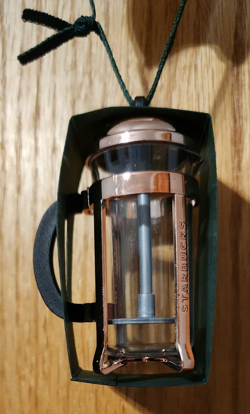 Hanging Glass Metal Ornament 2016