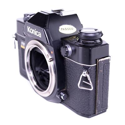 KONICA FP フィルムカメラ 45mm f/1.8 Konica FP-1 Camera | Black | Japan | AR mount | 1981 - 1983