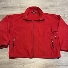 Vintage Eagle Mountain Sports EMS Fleece Full Zip Size Mens Medium USA Made 90s