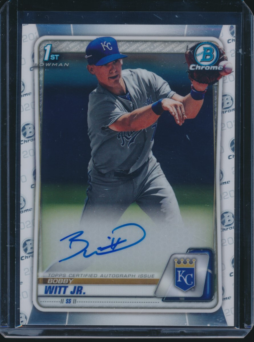 BOBBY WITT JR. AUTO 1st 2020 Bowman Chrome Prospects Autograph 