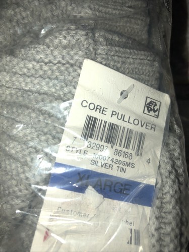 Charter Club XL NWT Textured Knit Pullover Sweater Gray silver tin - Picture 9 of 9