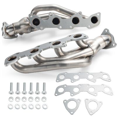 Stainless Steel Headers For 2000-2004 Toyota Tundra Sequoia UCK 4.7L V8 2UZ-FE 