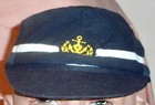 World War Ii Japanese Navy Officer Cap blue Military large size