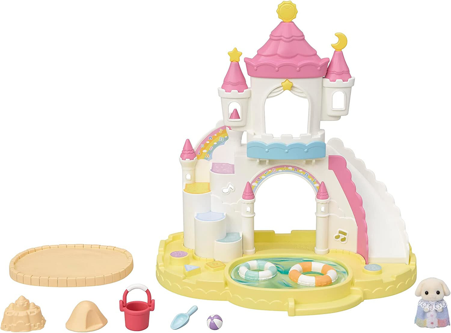 Оборудование для детской площадки детского сада Sylvanian Families Замок с песочницей и бассейном S-72