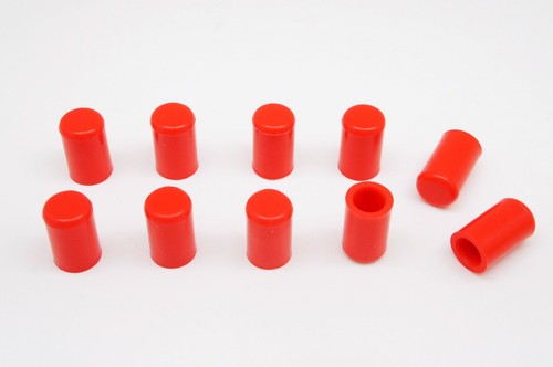10pcs RED Silicone Caps ID 10mm 3/8" Vacuum End Plug Tube Cover by AUTOBAHN88 - 第 2/9 張圖片