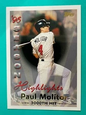 1997 Topps #463 Season Highlights 1996 Paul Molitor - Milwaukee Brewers