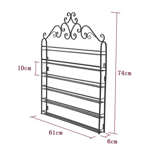 Nail Polish Wall Display Stand 6 Tier Metal Rack Organizer Holder 120 Bottles - Picture 4 of 12