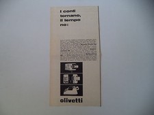 advertising Pubblicità 1961 OLIVETTI SUMMA PRIMA 20/ MULTISUMMA