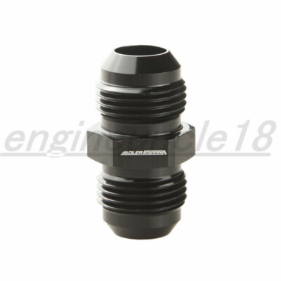 US STOCK -10AN AN10 Male To 10AN Male Straight Fuel Oil Fitting Adapter Black