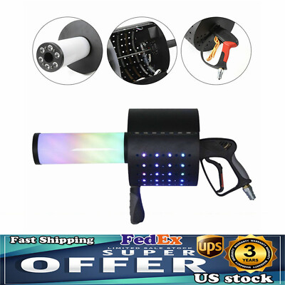 Co2 Gun LED Confetti Cannon Machine 7-Color LED CO2 Jet Confetti Machine DJ Club