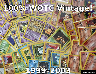 Vintage Pokemon Card BULK Lots - 1st Editions - 1999-2002 - 8 Cards | eBay