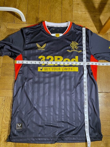 Glasgow Rangers FC 150 Years Soccer Jersey S. Davis 10 football L READ DESCRIPTN - 第 10/11 張圖片