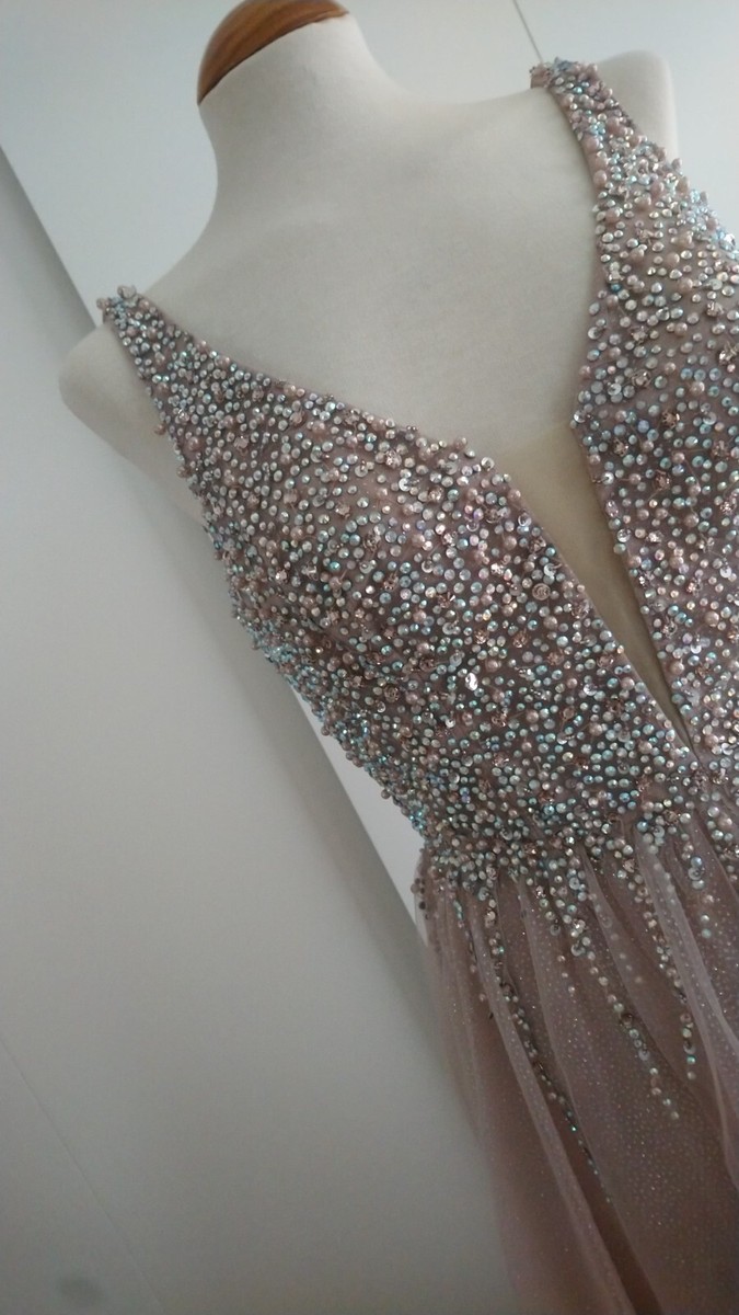 New IMPERO COUTURE Occasion/Prom Dress- Embellished Glitter -Antique Pink- US 12 | eBay UK New IMPERO COUTURE Occasion/Prom Dress- Embellished Glitter -Antique Pink- US 12 | eBay UK