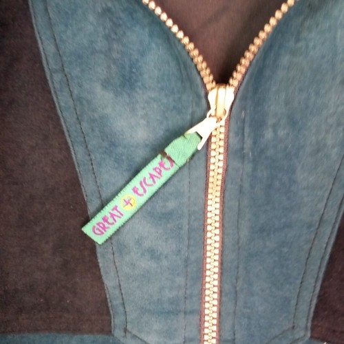 GREAT ESCAPES VTG 90S GETEX ALCANTARA TREKKING MOUNTAIN JACKET ZIPPER GIACCHINO - Bild 3 von 22