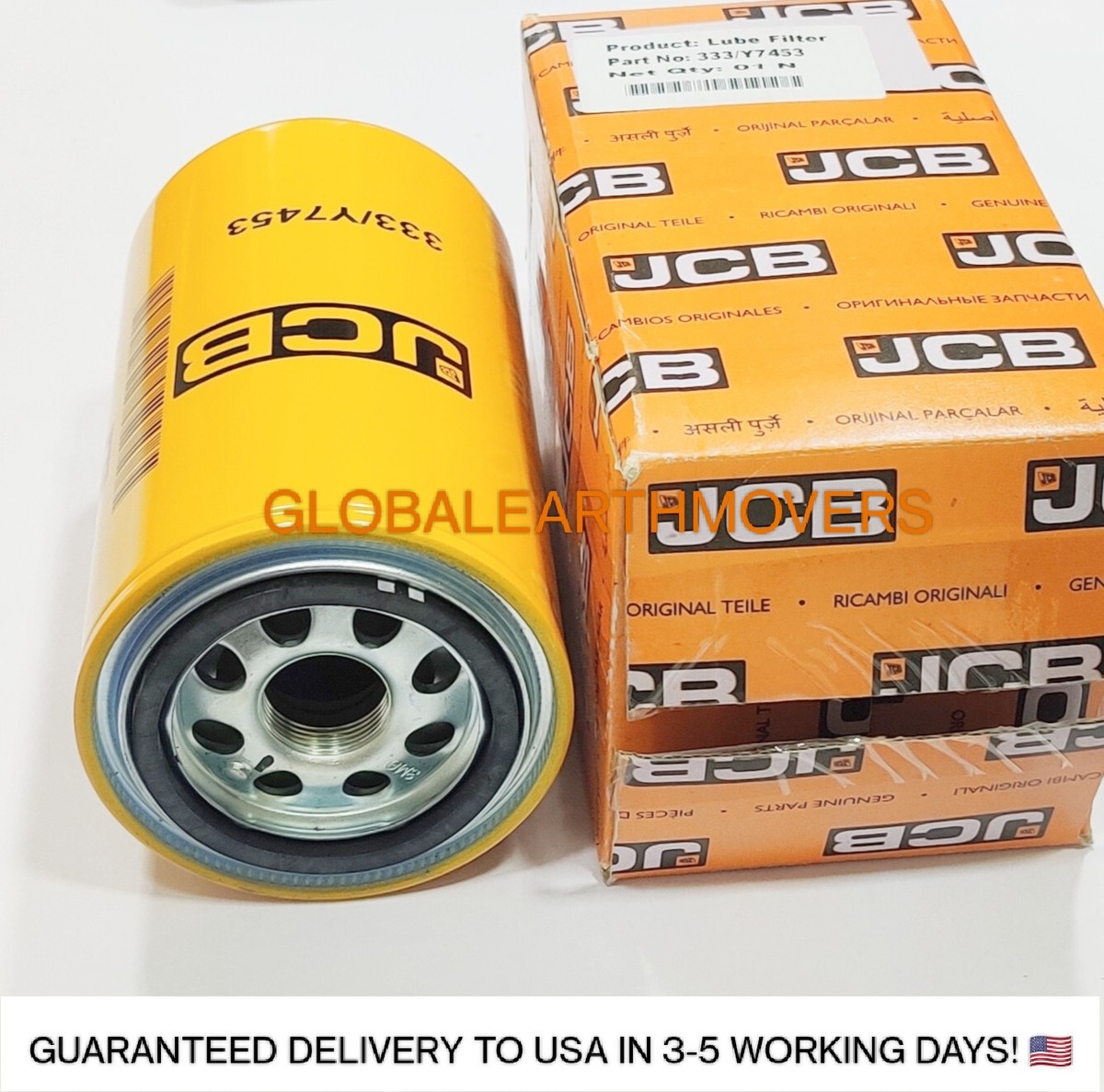 JCB 43ZX LOADER - GENUINE JCB OIL FILTER (PART NUMBER: 333