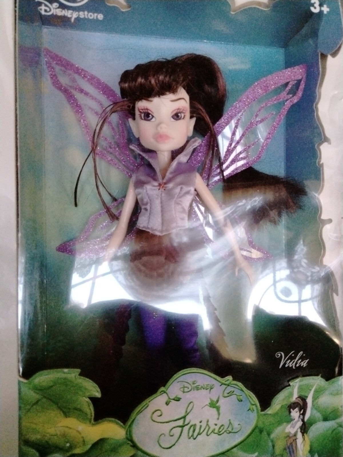 Disney Store Fairies Vidia Doll Tinkerbell Friend Fairy Box Has Wear