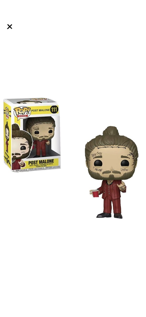 Funko Pop! Rocks: Post Malone Post Malone Vinyl Figure 100% Auth
