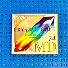 MD    VICTOR/JVC CRYSTAL GOLD JEWEL  74 BLANK MINI DISC  1  SEALED 