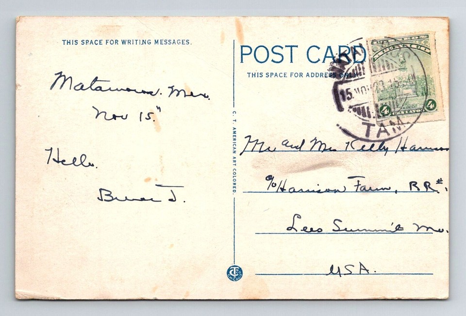 Brownsville TXTexas, International Bridge Across Rio Grande Vintage