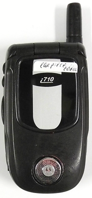 Motorola i710 - Black and Silver ( Nextel ) Rare PTT iDEN Flip