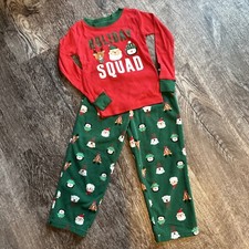 Carters Holiday Squad 2 Piece PJ Set  Size 4  