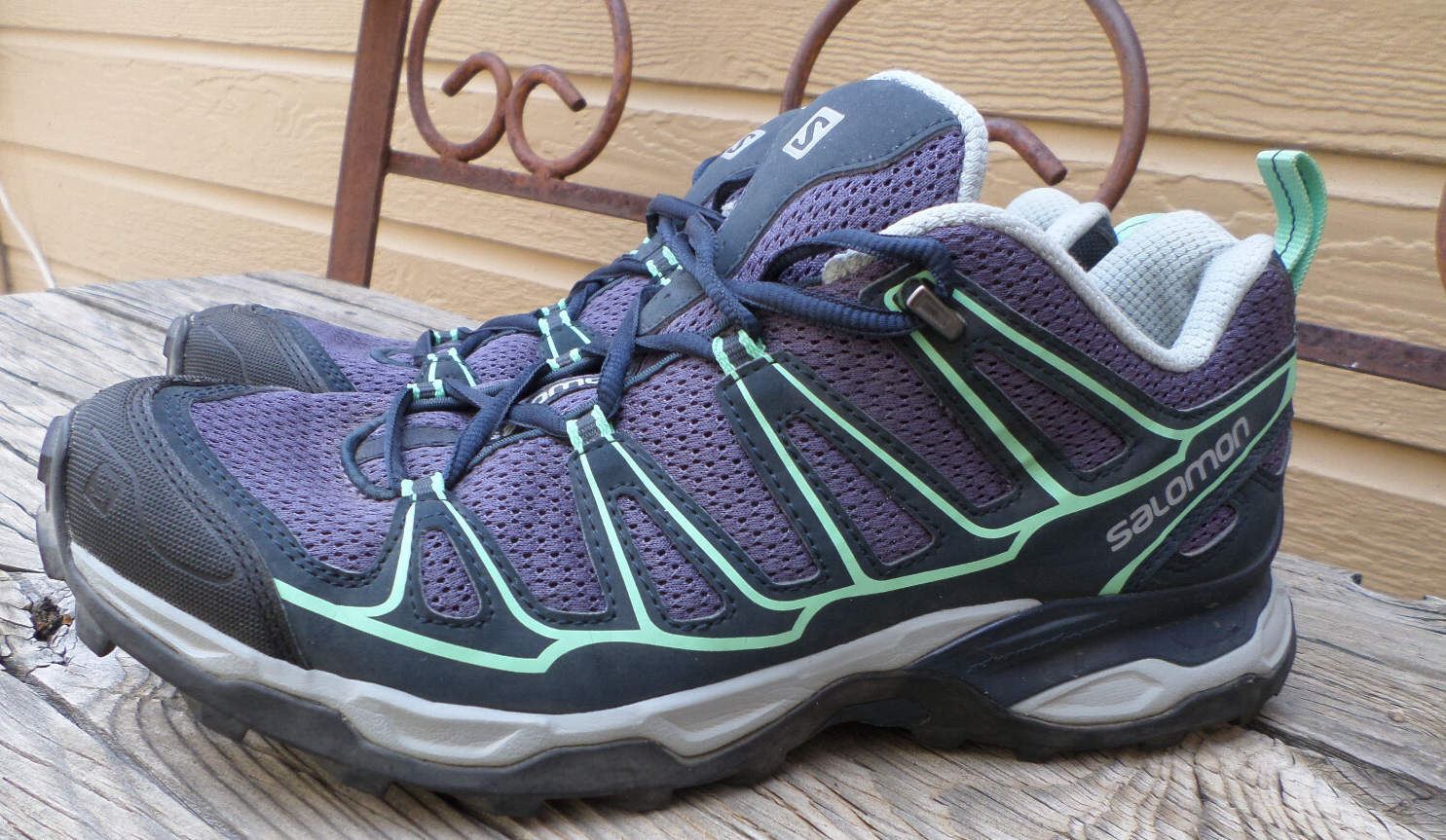 Scarpe da trekking Salomon X Ultra basse viola verde trail donna 10