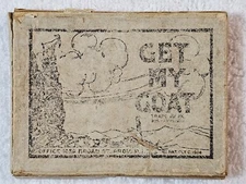 Antique 1914 Wooden 'GET MY GOAT' Sliding Puzzle, Original Box, Complete