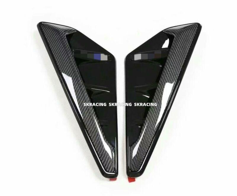 2PCS Part Carbon Front Side Fender Air Vent Trim Fit for BMW X5M F95 20-23