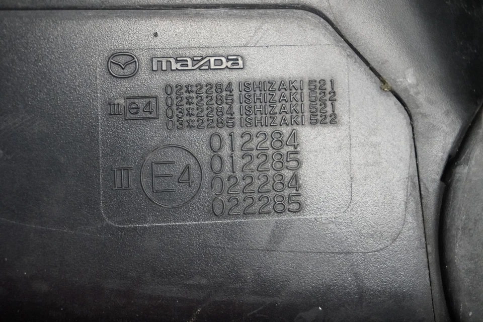 2007 2008 2009 MAZDA CX7 DRIVER SIDE BLACK Mirror OEM E4012284 - Image 4 of 4