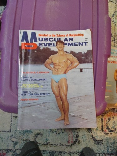 MARCH 1973 MD MUSCULAR DEVELOPMENT bodybuilding magazine KASSEM YAZBEK