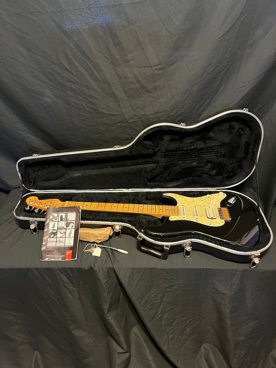 1997 Fender USA Lone Star Strat H/S/S Guitar in Black W/Case | eBay