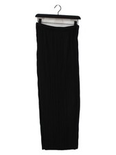 Uniqlo Women's Maxi Skirt M Black Polyester with Elastane Long Maxi