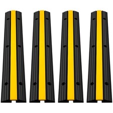 Ultimate 4 Pack Cable Protector Ramps   Waterproof, Heavy Duty, Versatile Use