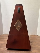 Vintage Wittner Metronome Wind Up Wood Finish Made In W. Germany Tested!