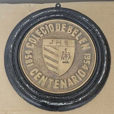 RARE Colegio FIDEL CASTRO SCHOOL Belen Centenary Commemorative Plate 1854 - 1954