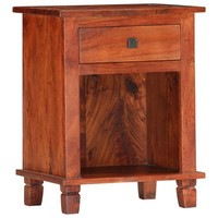 Vidaxl Nachttisch 40 X 30 X 50 Cm Massivholz Akazie Neu