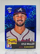 2022 Topps Chrome Plat. Anniv. Kyle Muller RC 115/199 Blue Mini Diamond #80 
