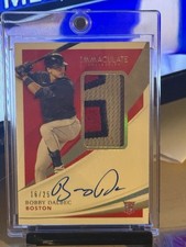 Bobby Dalbec 2021 Immaculate Collection Patch Auto /25 RC Red Sox NPB