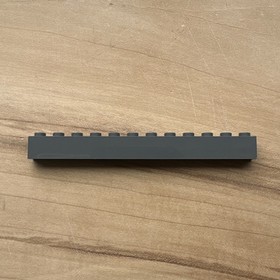 LEGO Piece:  1 Dark Bluish Gray Brick 1 x 12 (6112)